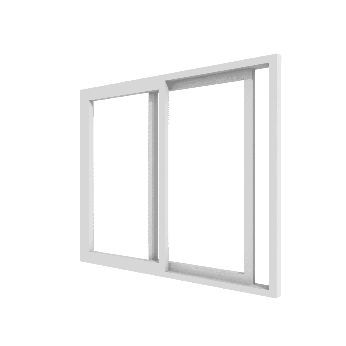 2-delig hefschuifraam | pvc